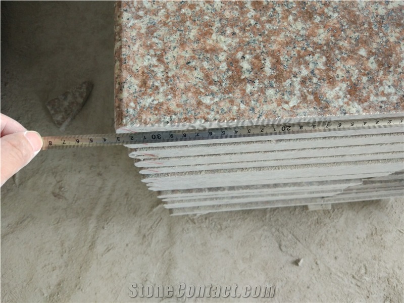 G687 Granite Stairs and Steps, Taohua Red Stair and Step with Anti Slippery/Groove from Xiamen Winggreen Stone
