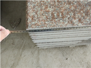 G687 Granite Stairs and Steps, Taohua Red Stair and Step with Anti Slippery/Groove from Xiamen Winggreen Stone