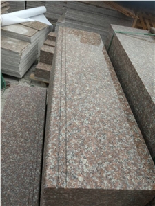 G687,Taohua Red Stair and Step with Anti Slippery/Groove for