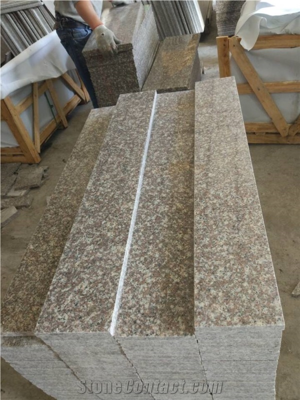 High Polished Good Quality G664,Luoyan Red Step and Riser Winggreen Stone
