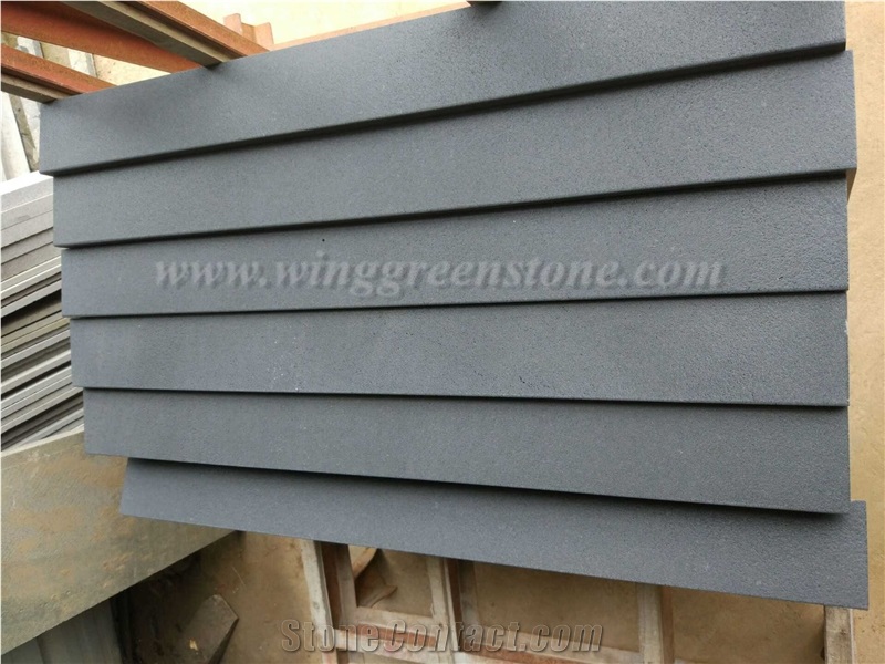 Hot Sale High Quality Hainan Black Basalt Pool Coping/Pavers/Swimming Pool Decks, Winggreen Stone