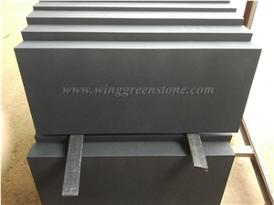 Hot Sale High Quality Hainan Black Basalt Pool Coping/Pavers/Swimming Pool Decks, Winggreen Stone