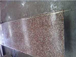 Own Factory Supply Of G687 Granite Polished Kitchen Countertops, Peach Red Granite/China Pink Granite Kitchen Countertop, Winggreen Stone