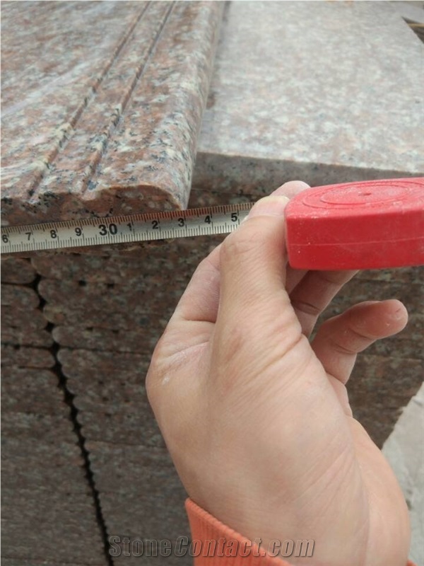 Popular Granite in Competitive Price for G687/Taohua Red/Gutian Red Step and Stair Made in China Winggreen Stone