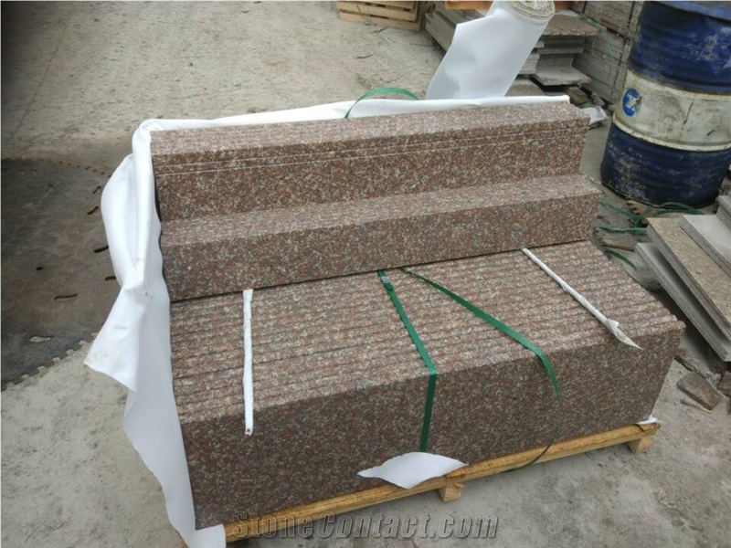 Unbelieveable Price for Popular Granite Stairs G687/Gutian Red/Taohua Red for Interior Decoration Buy Direct from Factory