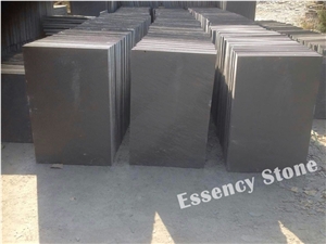 China Black Slate Tile, China Dark Grey Slate with Natural Surface