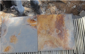 Chinese Rust Slate Floor Tiles,Multicolor Slate Floor Tiles,Rust Slate French Pattern,Stone Floor Covering