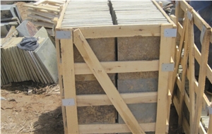 Chinese Rust Slate Floor Tiles,Multicolor Slate Floor Tiles,Rust Slate French Pattern,Stone Floor Covering