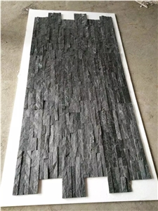 Black Quartzite Culture Stone Wallstone Veneer Ledge Stone