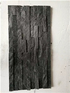 Black Quartzite Culture Stone Wallstone Veneer Ledge Stone
