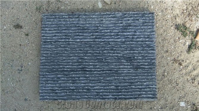 Black Quartzite Waterfall Stone Veneer Waterfall Feature Wall