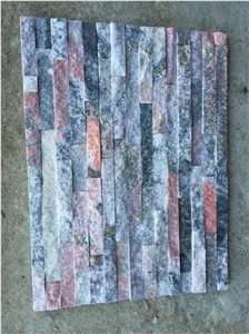 Black White Pink Grey Rustic Mixcolor Quartzite Culture Stone Wallstone Veneer Ledge Stone