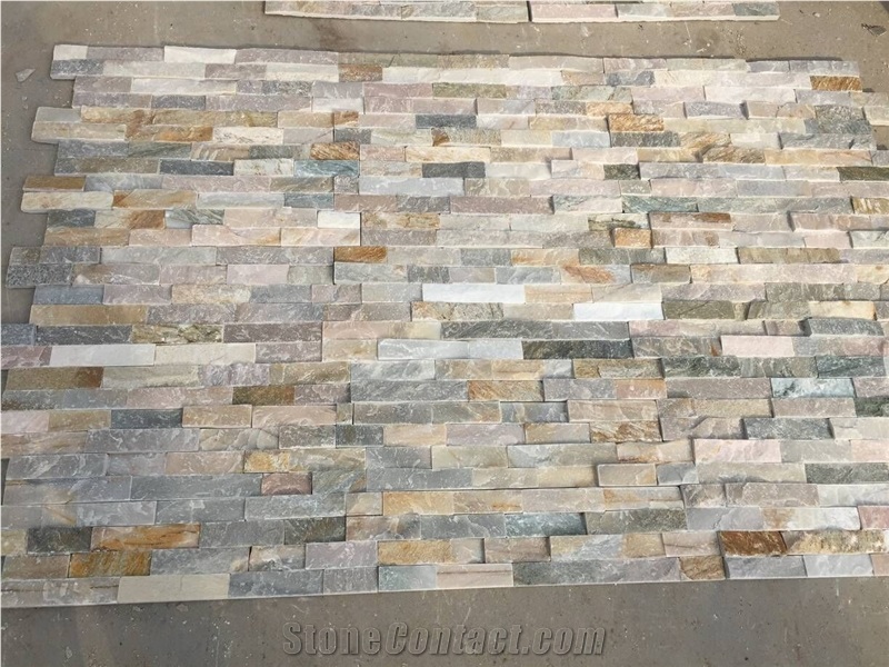 Golden Coast Culture Stone/Light Yellow Quartzite Ledge Stone,Feature Wall,Split Face Culture Stone,Wall Panels