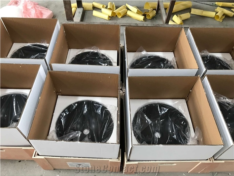 Round Shape Chinese Monglia Black Natural Stone Kitchen/Bathroom Sink/Bowl/Basin, Mongolia Black Basalt Sinks & Basins