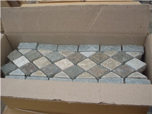 White Grey Black Yellow Multicolor Slate Mosaic White Grey Black Yellow Multicolor Slate Mosaic