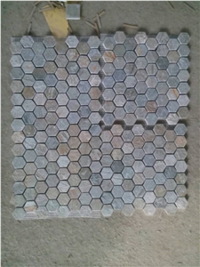 White Grey Black Yellow Multicolor Slate Mosaic