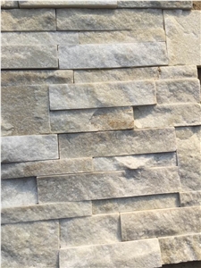 White Quartzite Cultured Stone,Stacked Stone Veneer,Quartzite Culture Stone Veneer,Quartzite Ledge Stone ,Feature Wall,Wall Cladding,Ledge Stone,Split Face Culture Stone