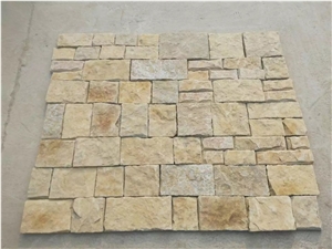 Yellow Quartzite Irregular Culture Stone Loose Stone