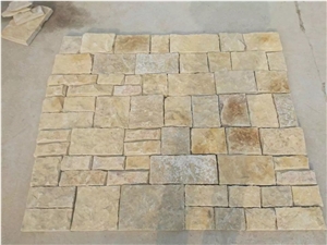 Yellow Quartzite Irregular Culture Stone Loose Stone