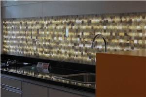 Bali Honey Onyx Stone Mosaic / Indonesia Onyx Mosaic / Kitchen Onyx Polished Mosaic / Wall Mosaic / Tumbled Mosaic / Indonesia Onyx Mosaic