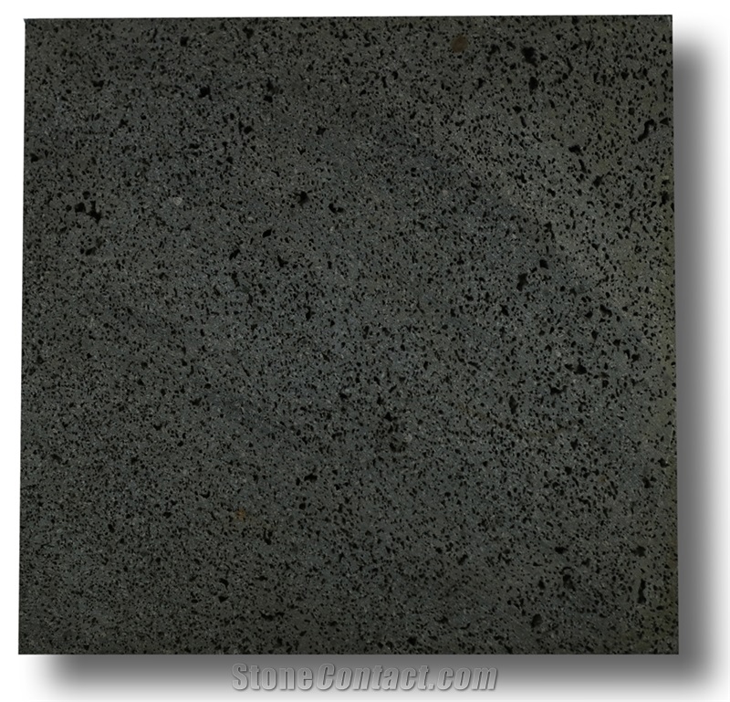 Indonesia Black Basalt with Hole / Basaltina / Basalto / Dark Basalt / Lava Black Basalt/ Tiles/ Walling/ Flooring/ Wall Tiles / Slabs / Covering / Lava Stone/ Lava Big Hole / Hole Basalt