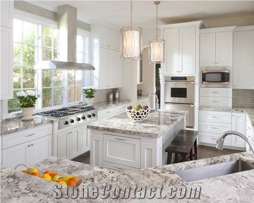 Alaska White Granite Kitchen Countertops