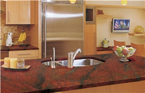 Red Multi Granite Countertops