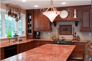 Strawberry Pink Granite Countertops