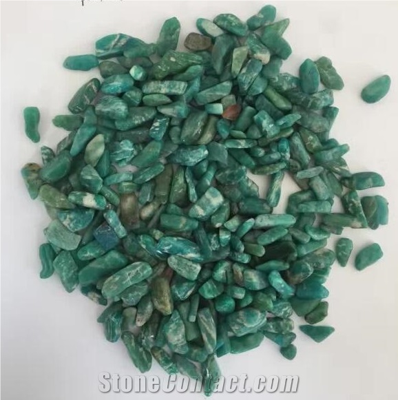 Natural Polished Stone in Decoration, Yellow Semiprecious Stone Pebble & Gravel