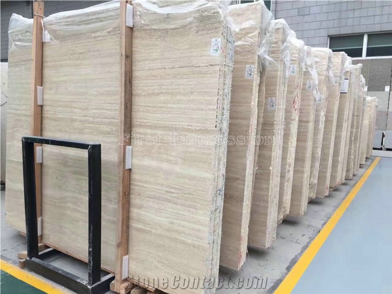 Beige Travertino Romano Classico Travertine Slabs & Tiles/Italy Beige Travertine Big Slabs/Beautiful Hot Sale Marble for Flooring & Wall Covering Tiles/New Polished Italian Marble Slabs