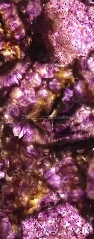 Hot Sale Yellow Agate Semiprecious Stone Big Slabs/Luxury Lilac Semi-Precious Stone Slab&Tile&Customized/New Semi Precious Stone Slab for Wall Cladding&Flooring/Semi-Precious Stone Panel