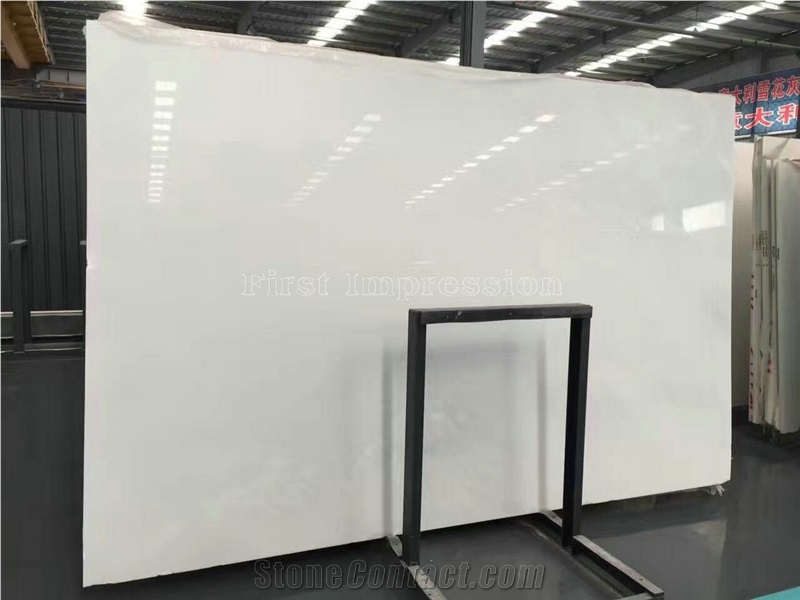 Sichuan Han White Marble Tiles & Slabs/Pure White Marble Tile & Slab/White Jade Marble Tiles for Wall & Floor Covering/Han Whtie Marble Big Slabs/China New Polished White Marble