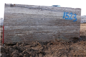 Brown Aquian Travertine Blocks, Brown Aquian Travertine Blocks