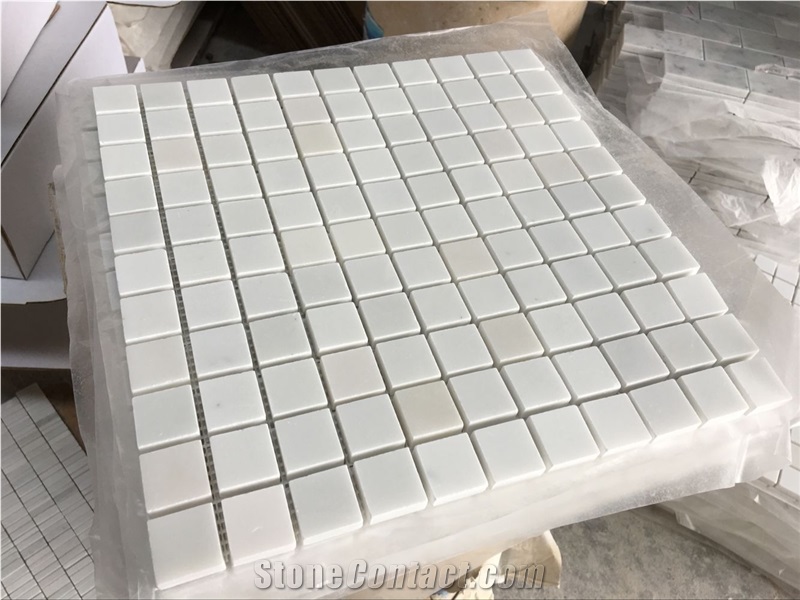Bianco Dolomite White Marble Mosaic