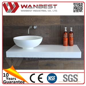 American Bathroom Mirror Furniture Solid Surface Sink Round Sinks