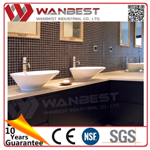 Artificial Marble Furniture 36 Bathroom Vanity Oval Sinks Solid Surface Basins