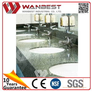 Artificial Stone Durable Restaurant Public Toilet Bathroom Sinks