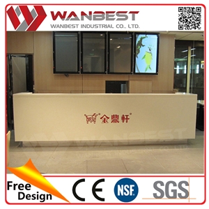 Build a Hotel Reception Desk Size 2016 Beige Counter Stone Tops