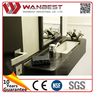 Customized Artificial Marble Deep Bathroom Sinks with Mirrors Customized Artificial Marble Deep Bathroom Sinks with Mirrors