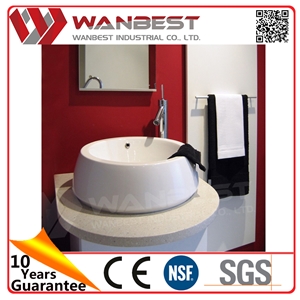 Furniture Cambodia Solid Surface Basin Used Bathroom Vanity Vessel Sinks