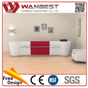Modern Appearance Reception Counter Acrylic Solid Surface Desk Design for Hotel/Office/Restaurant