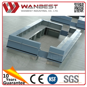 New Products Hot Sale Exhibition Booth Desk Reception Solid Surface Table Tops