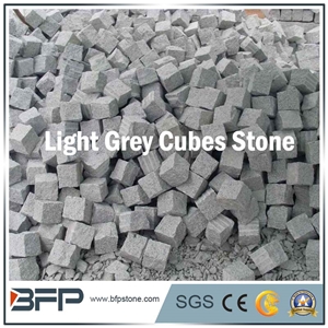 Chinese G654 Light and Dark Grey Granite Cobble Stone,Cube Stone,Paving Sets,Cobblestone,Driveway Paving Stone,Walkway Pavers,Patio Pavers,Square Cube Stone,Garden Stepping Pavements
