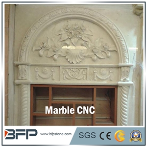 Cnc Marble Panel, Flower Marble Tile for Background Wall and Wall Cladding