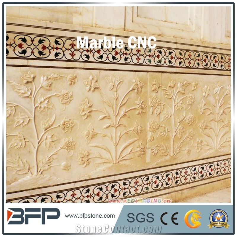 Cnc Marble Panel, Marble Wall Tile for High End Wall Decoration and Cladding