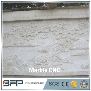 Cnc Marble Panel, Marble Wall Tile for High End Wall Decoration and Cladding