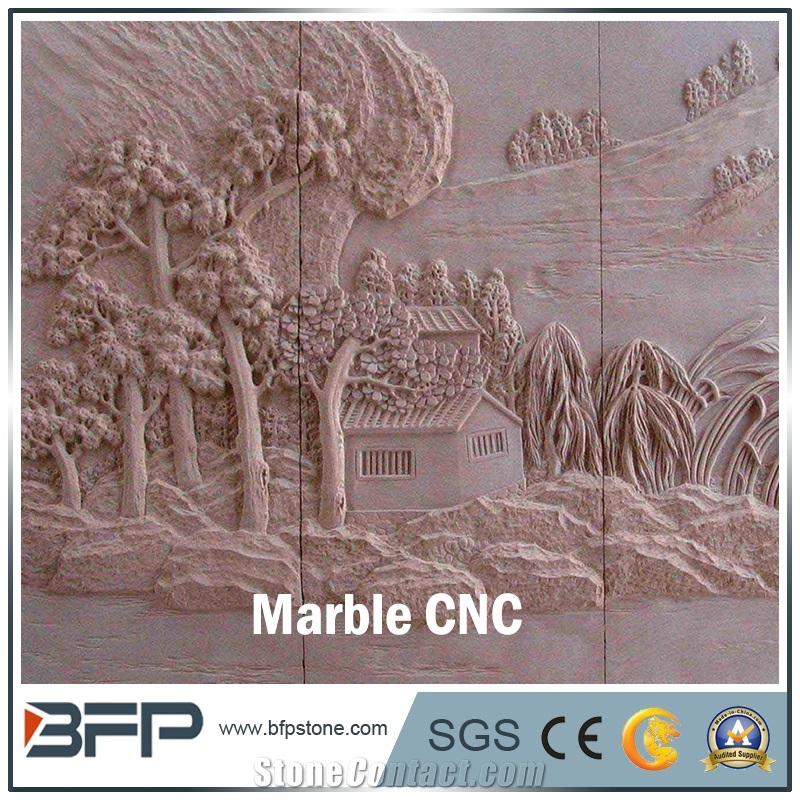 Cnc Marble Panel, Marble Wall Tile for High End Wall Decoration and Cladding