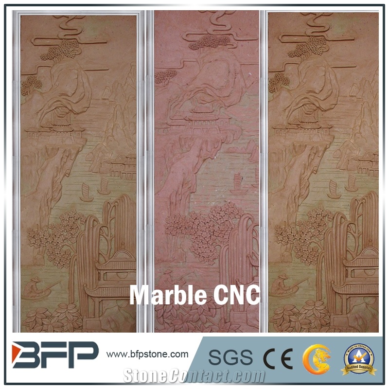 Cnc Marble Relief Panel, Marble Wall Tile for High End Wall Cladding