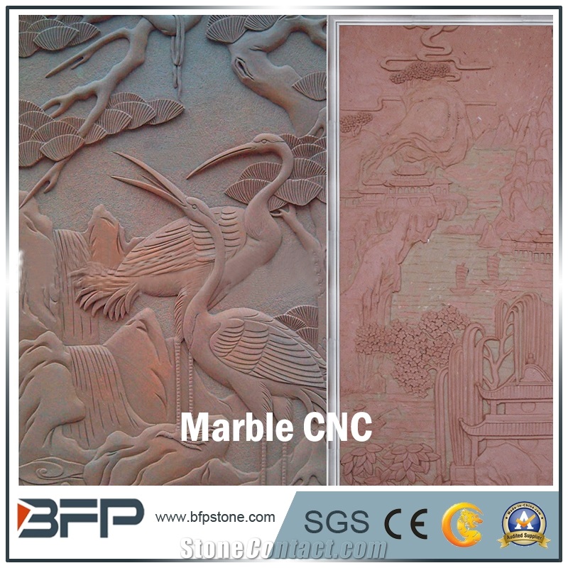 Cnc Marble Relief Panel, Marble Wall Tile for High End Wall Cladding