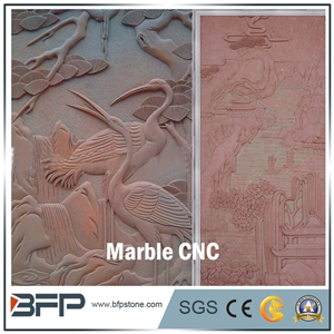 Cnc Marble Relief Panel, Marble Wall Tile for High End Wall Cladding